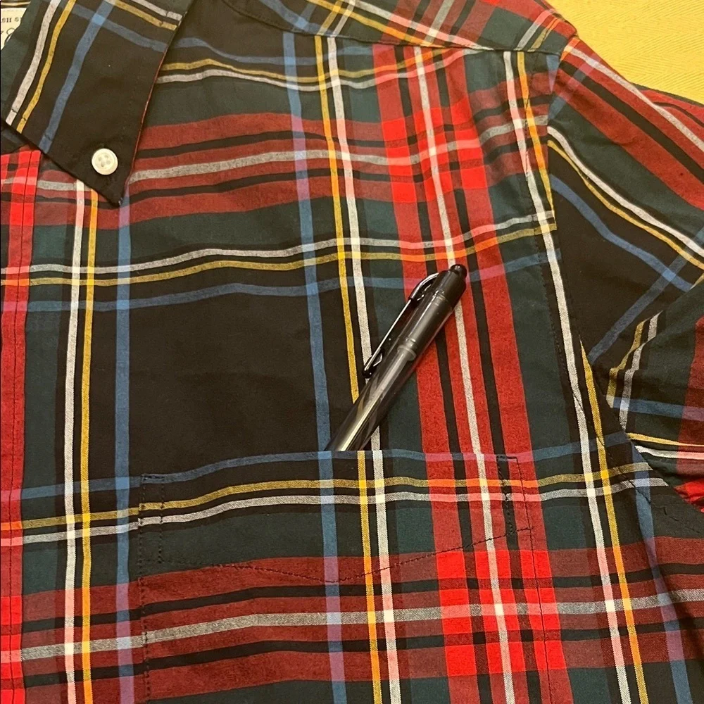 J. Crew Multicolor Plaid Button Down Shirt size S